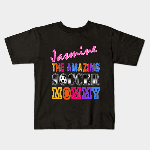 Jasmine Soccer Mom Kids T-Shirt by  EnergyProjections